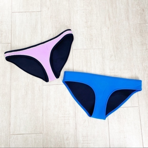 triangl swimwear Other - Triangl Blue and Purple Swimsuit Bottoms Set